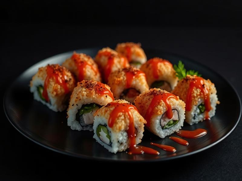 Hot rolls empanados com molho apimentado
